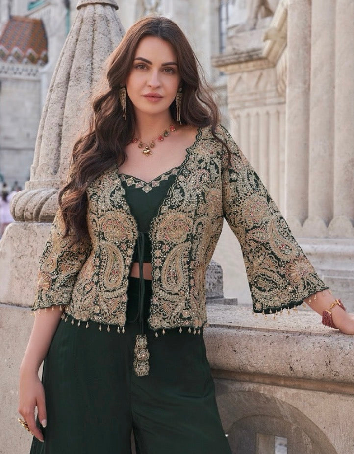 – Jacket, Bustier & Palazzo | The Enhanced Beauty 2-3 Shipping days in USA