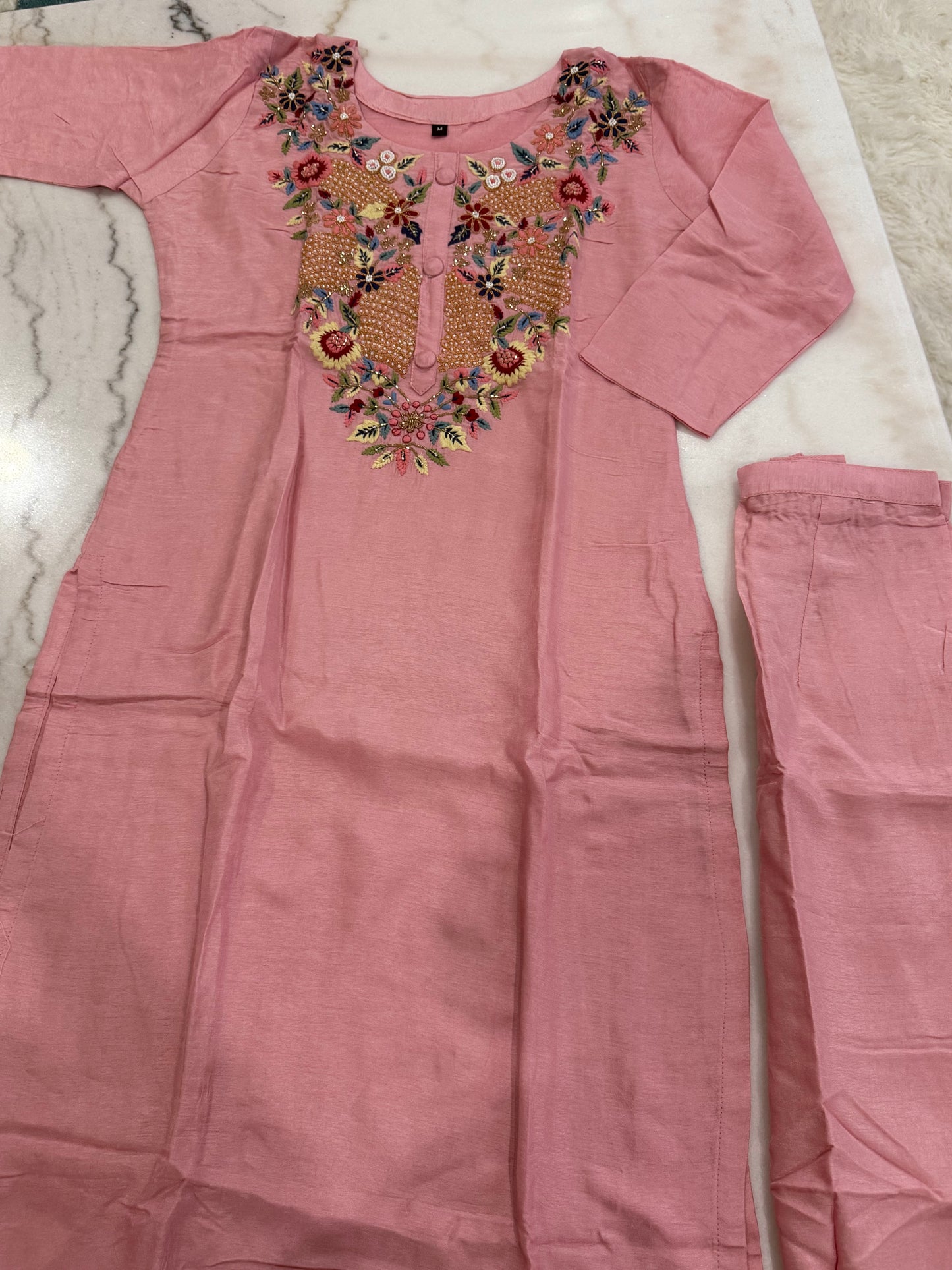 Grace in Every Stitch ✨ | Pink Embroidered Salwar Suit