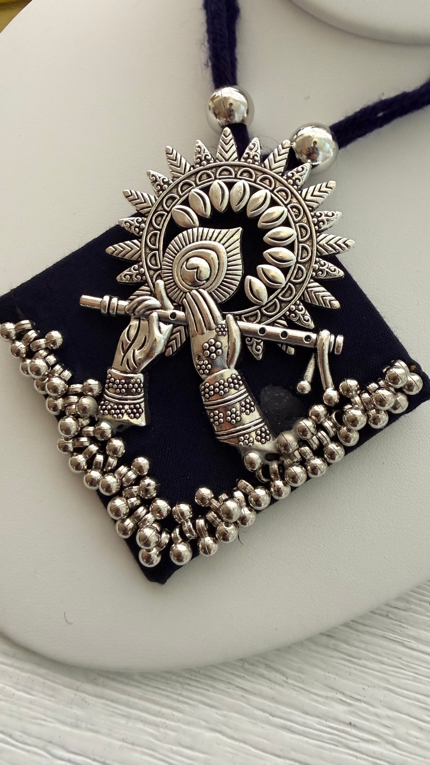 Oxidized Navratri Necklace Set with Earrings | The Enhanced Beauty