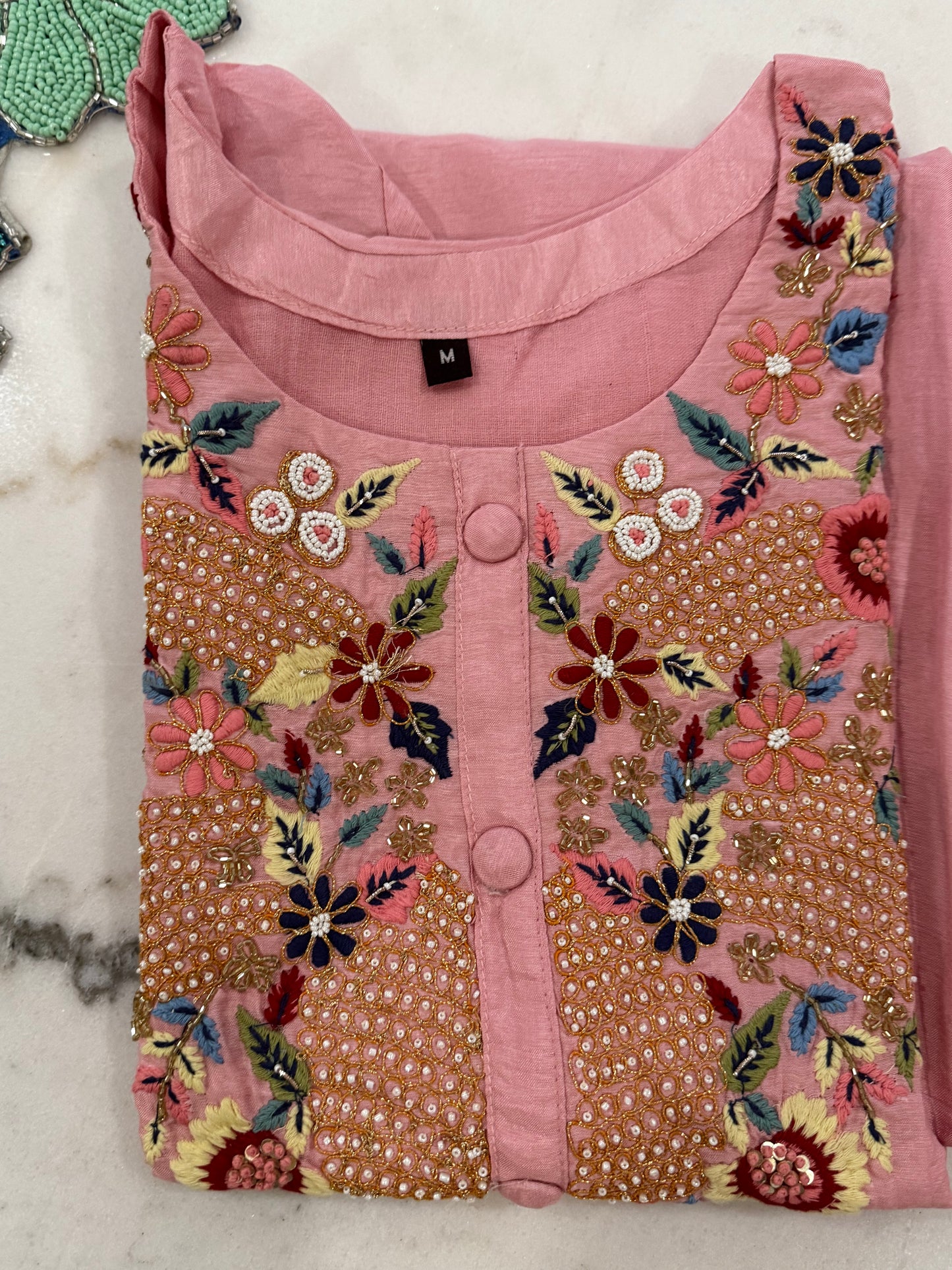 Grace in Every Stitch ✨ | Pink Embroidered Salwar Suit
