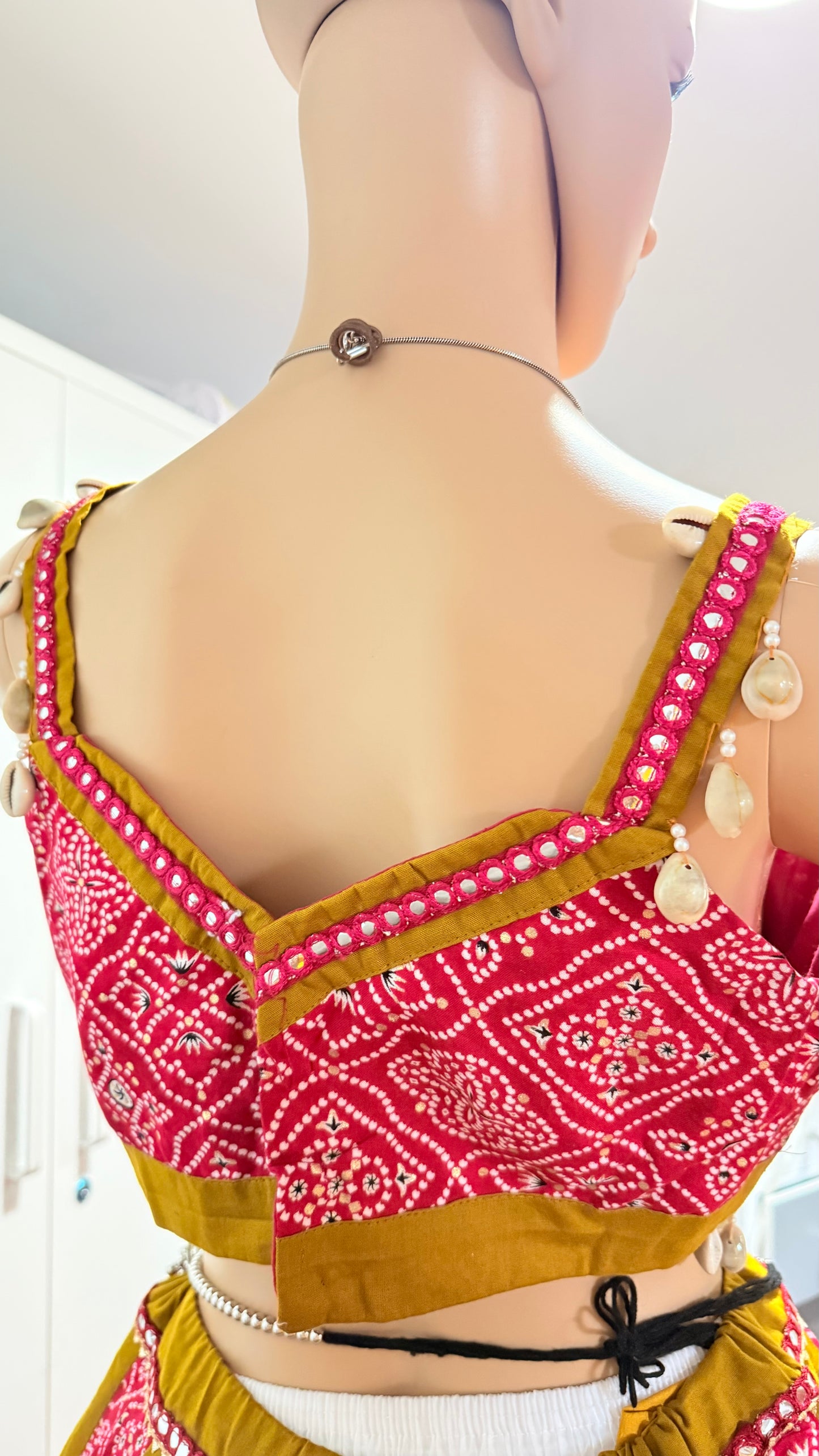 Designer Rayon Cotton Chaniya Choli with 8 mtr flair