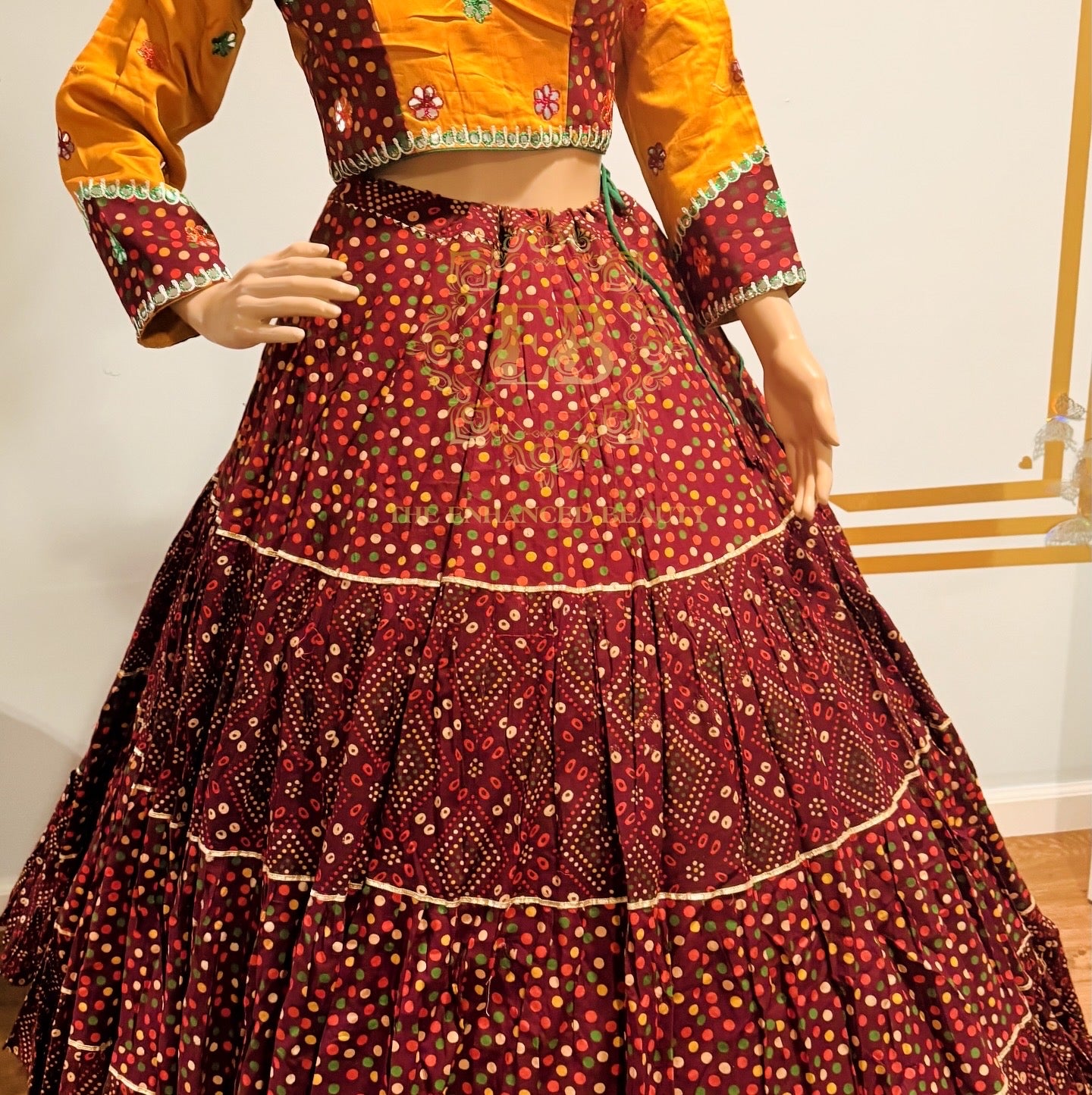 Ikkat Print Chaniya Choli