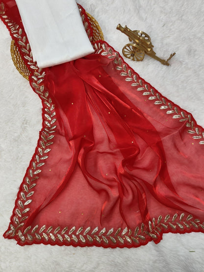 Starlight Spark – Jimmy Choo Fabric Saree with Sequin & Thread Embroidery
