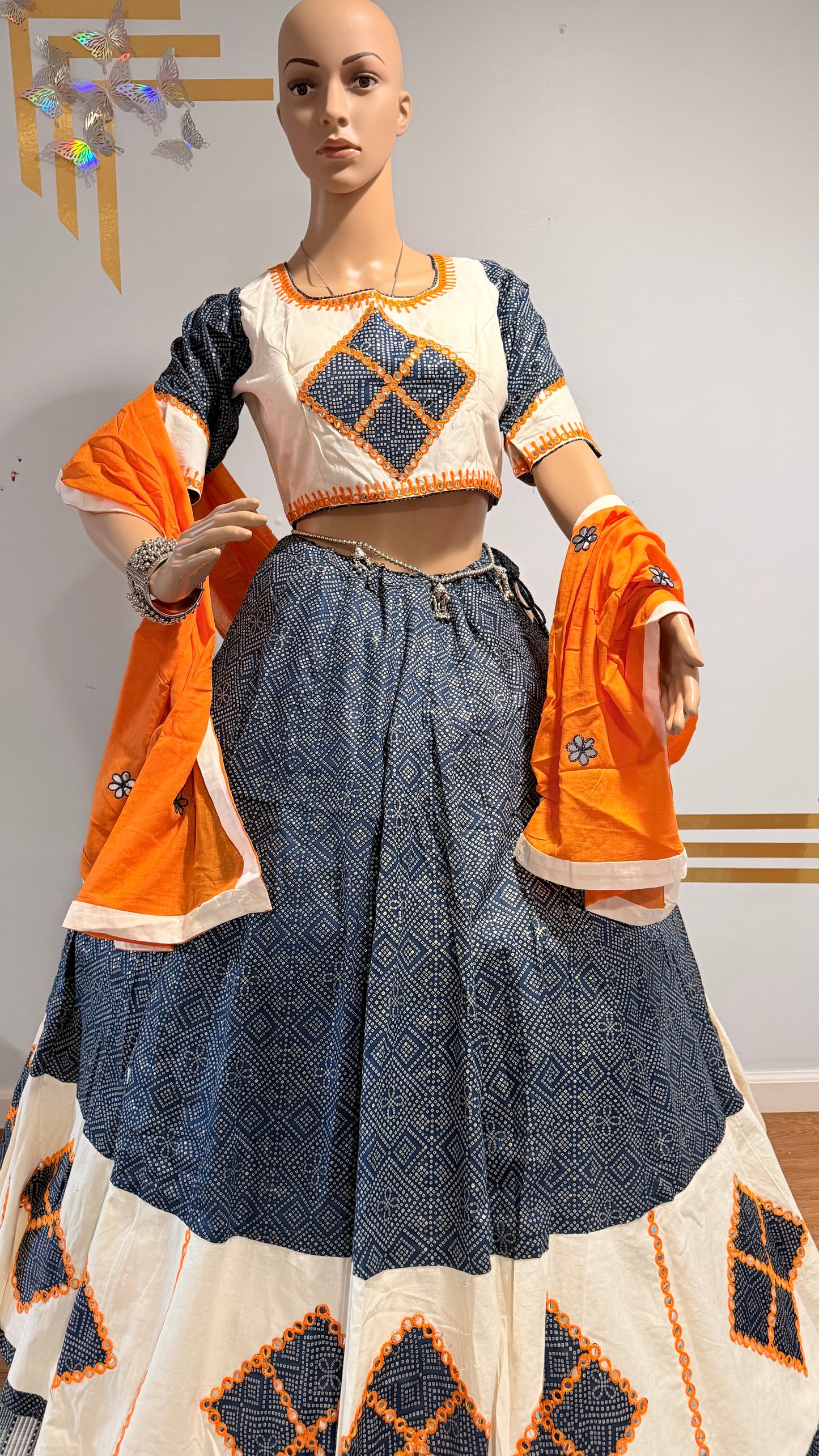 Printed Muslin Cotton Lehenga Choli