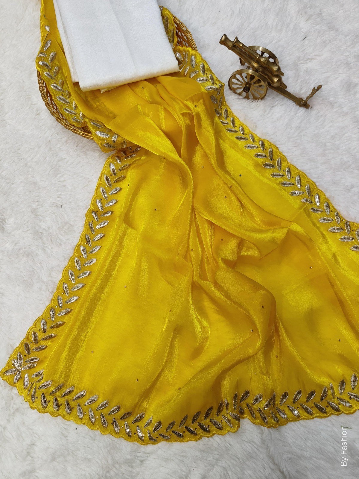 Starlight Spark – Jimmy Choo Fabric Saree with Sequin & Thread Embroidery