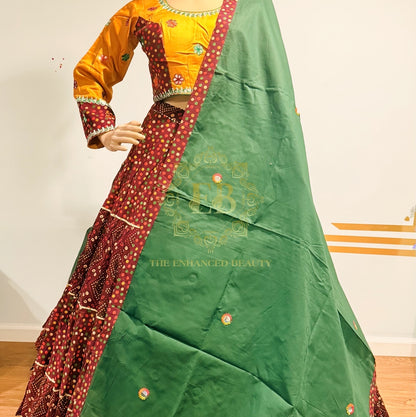 Ikkat Print Chaniya Choli