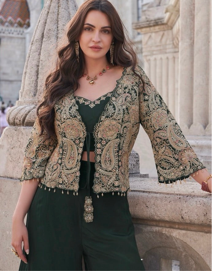 – Jacket, Bustier & Palazzo | The Enhanced Beauty 2-3 Shipping days in USA
