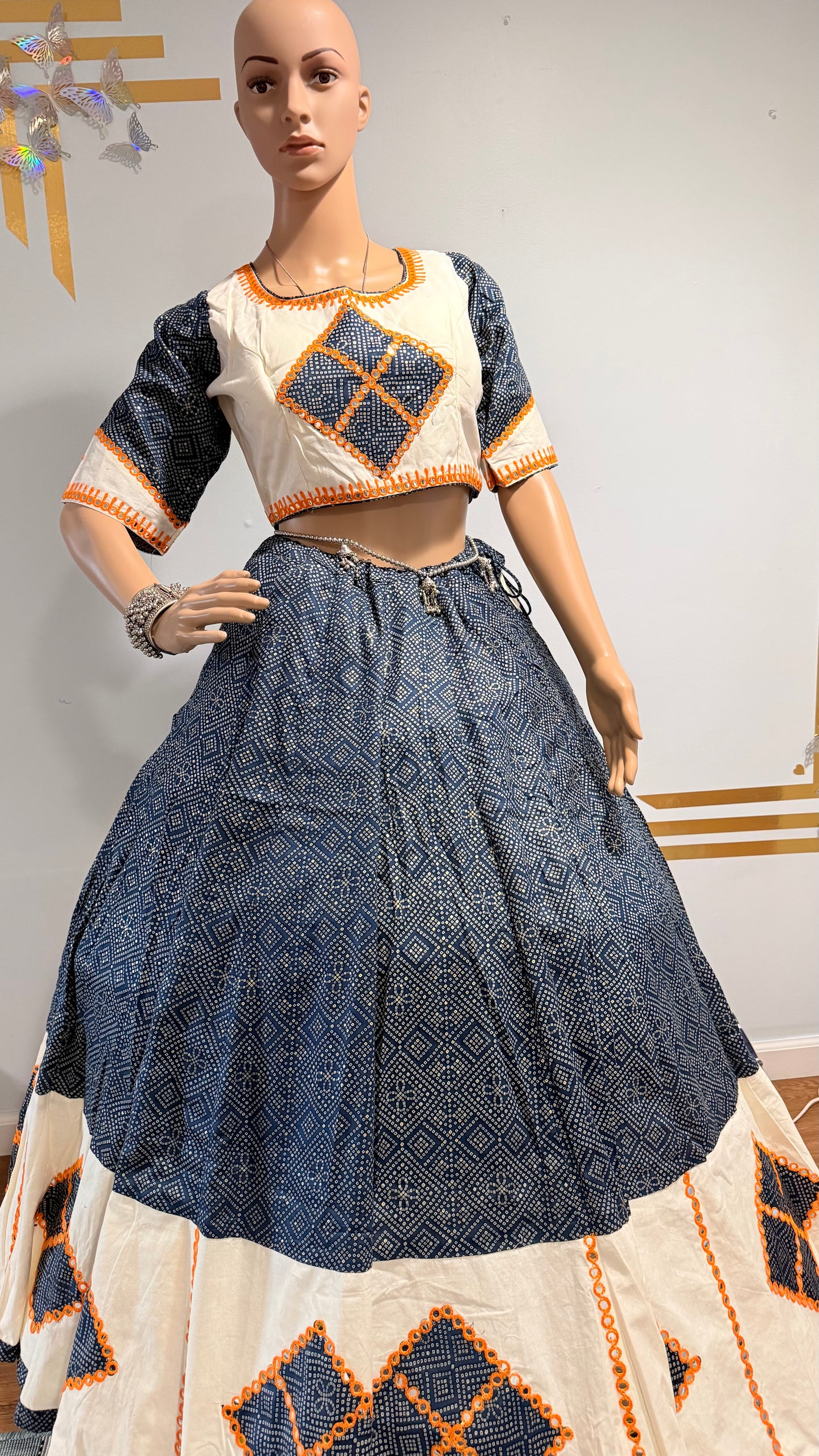 Printed Muslin Cotton Lehenga Choli