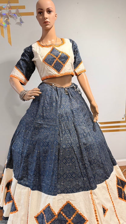 Printed Muslin Cotton Lehenga Choli
