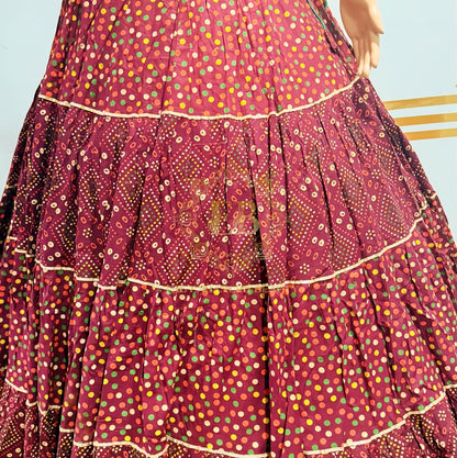 Ikkat Print Chaniya Choli