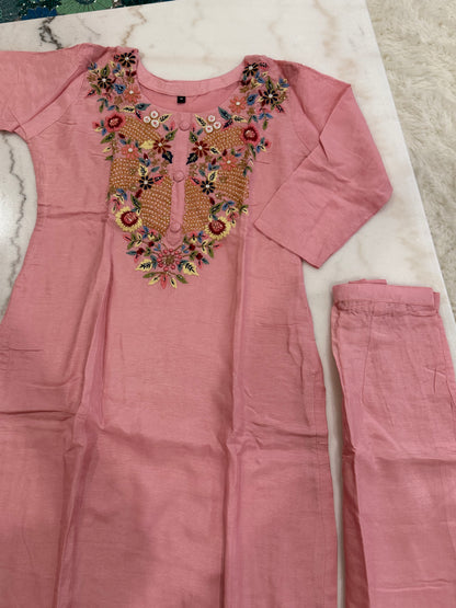 Grace in Every Stitch ✨ | Pink Embroidered Salwar Suit