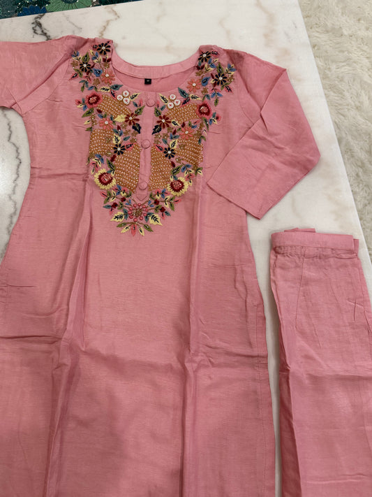 Grace in Every Stitch ✨ | Pink Embroidered Salwar Suit