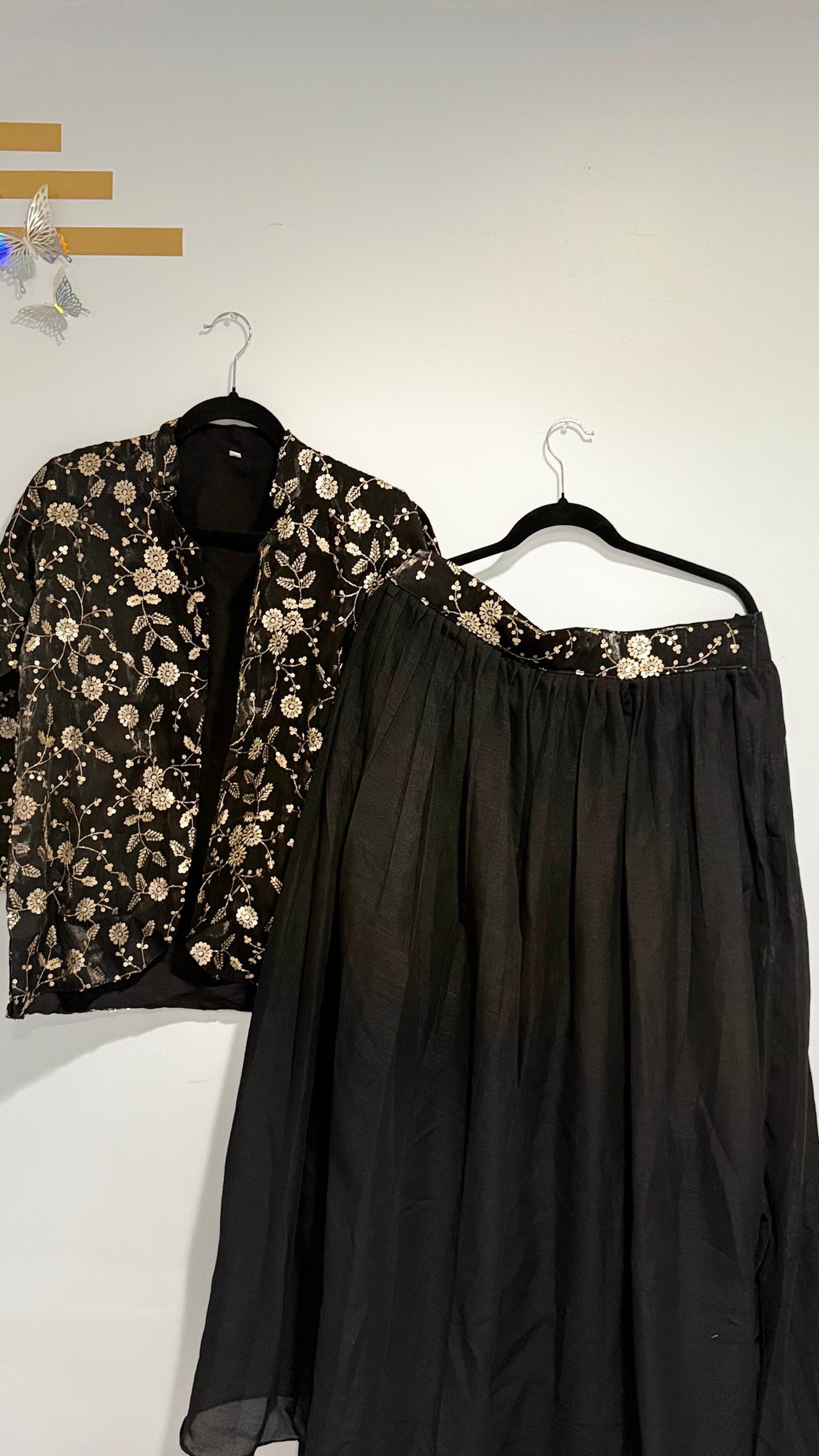 Elegant Silk Embroidered 3-Piece Set –in 3 elegant color