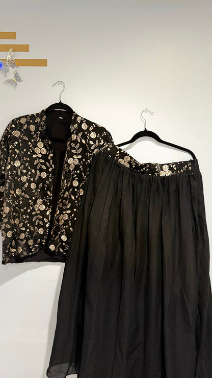 Elegant Silk Embroidered 3-Piece Set –in 3 elegant color