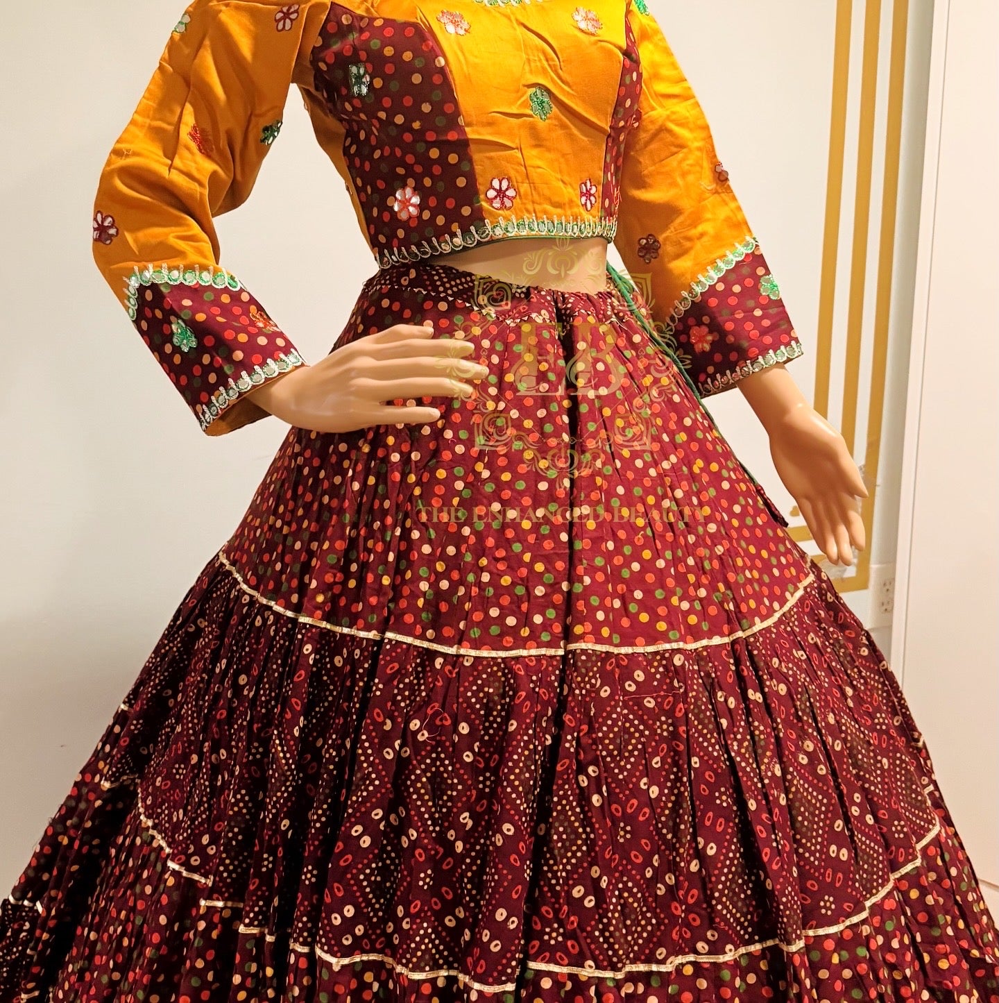 Ikkat Print Chaniya Choli