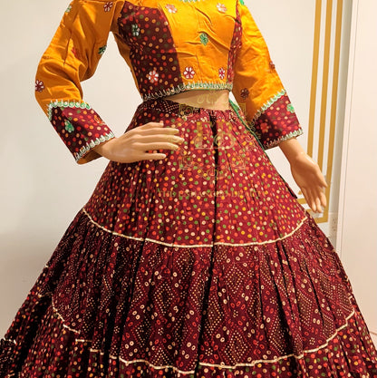 Ikkat Print Chaniya Choli
