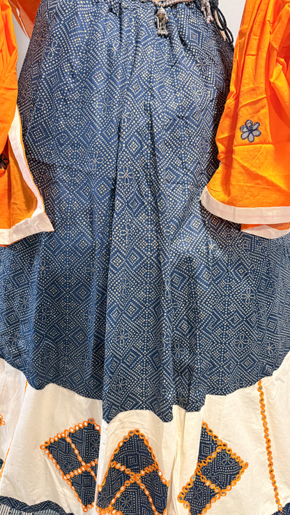 Printed Muslin Cotton Lehenga Choli