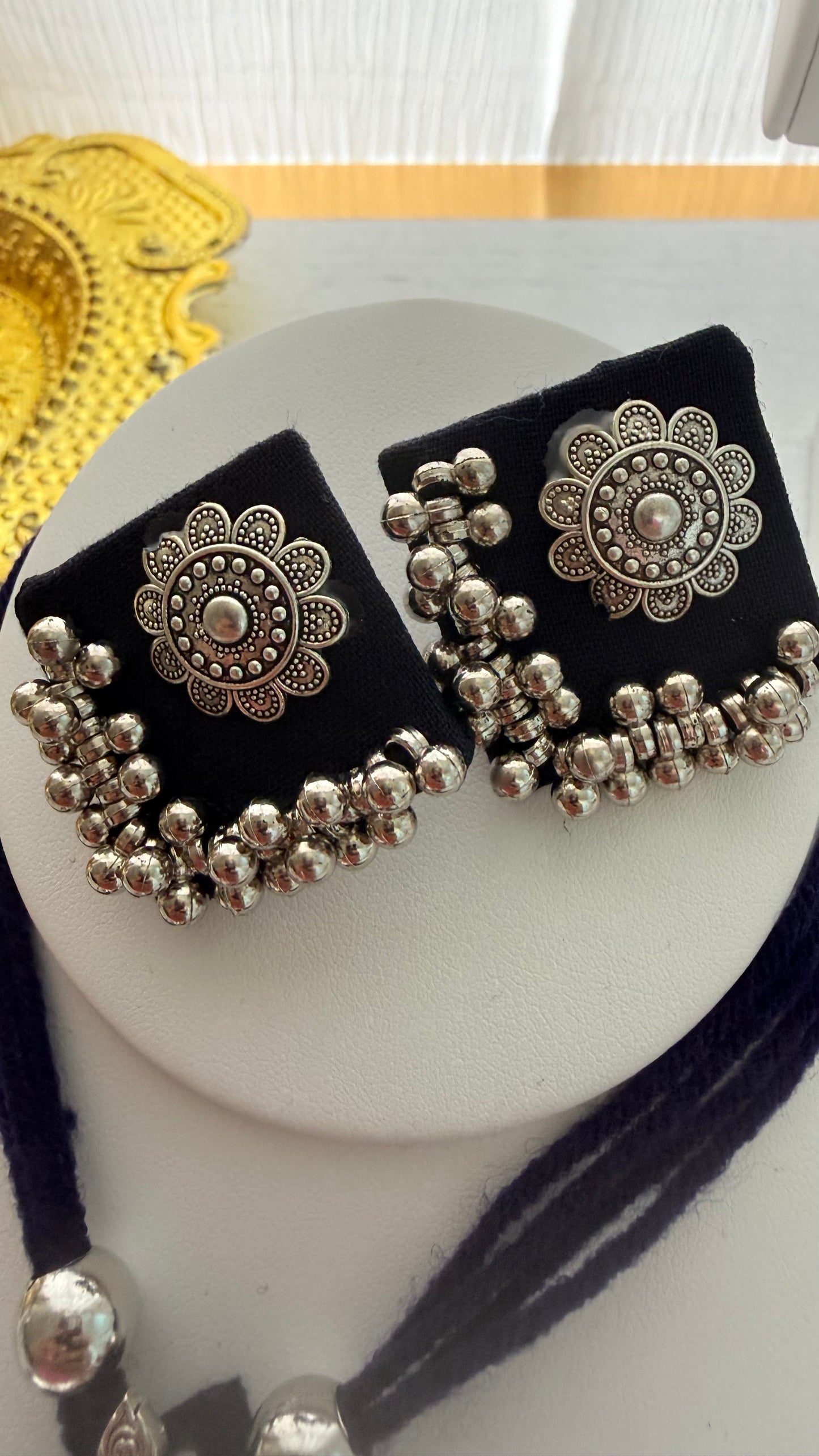 Oxidized Navratri Necklace Set with Earrings | The Enhanced Beauty