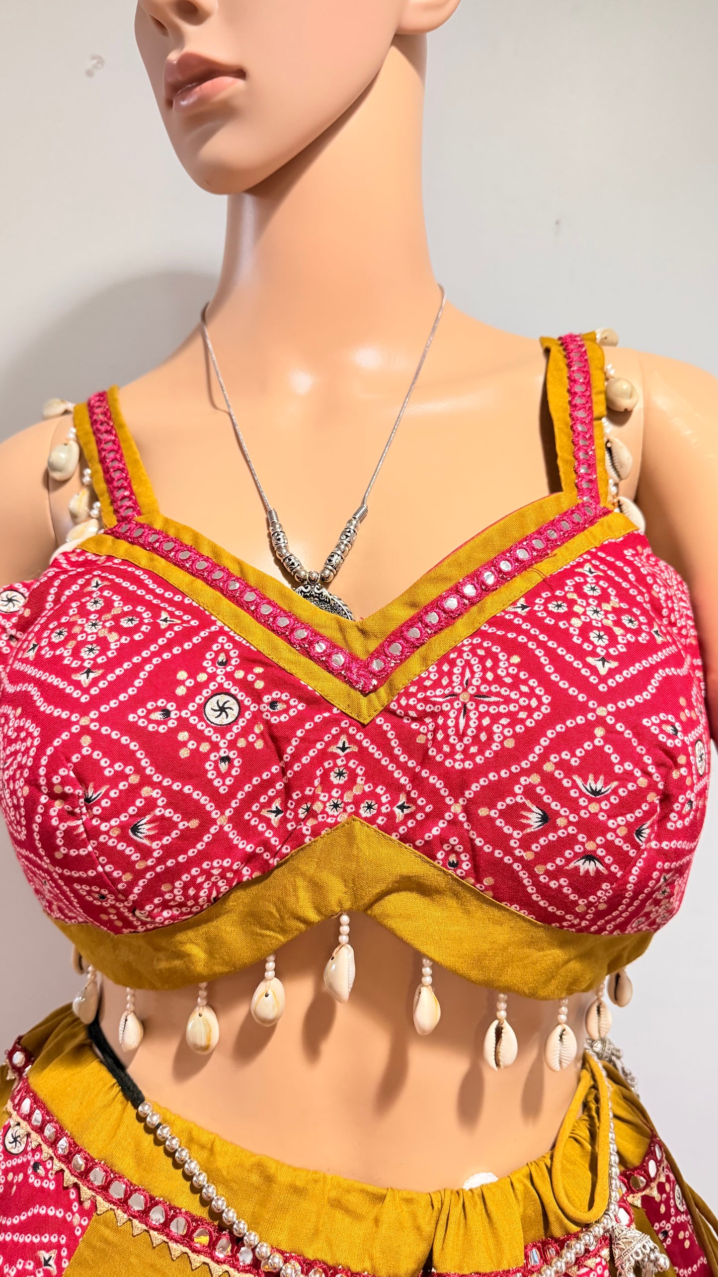 Designer Rayon Cotton Chaniya Choli with 8 mtr flair