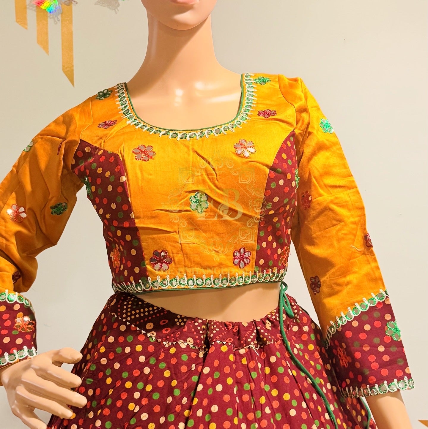 Ikkat Print Chaniya Choli