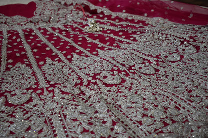 Heavy Butterfly Net Bridal Lehengas