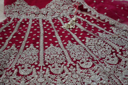 Heavy Butterfly Net Bridal Lehengas