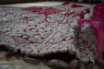 Heavy Butterfly Net Bridal Lehengas