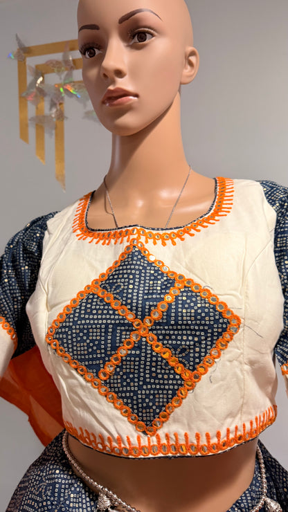 Printed Muslin Cotton Lehenga Choli