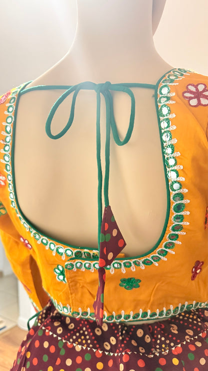 Ikkat Print Chaniya Choli