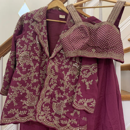 – Jacket, Bustier & Palazzo | The Enhanced Beauty 2-3 Shipping days in USA