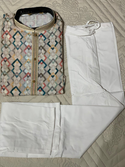 Printed Designer Kurta with Pajama