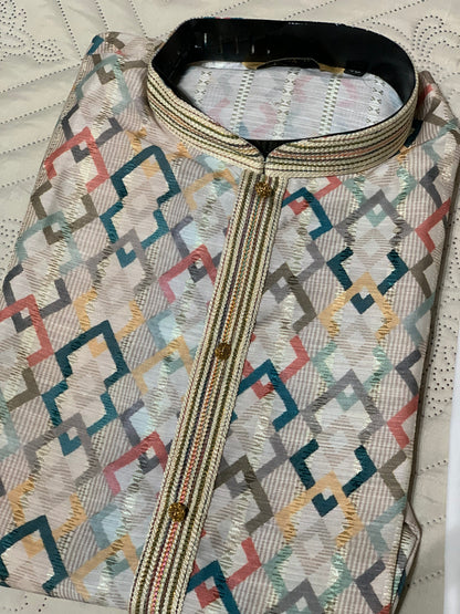 Printed Designer Kurta with Pajama