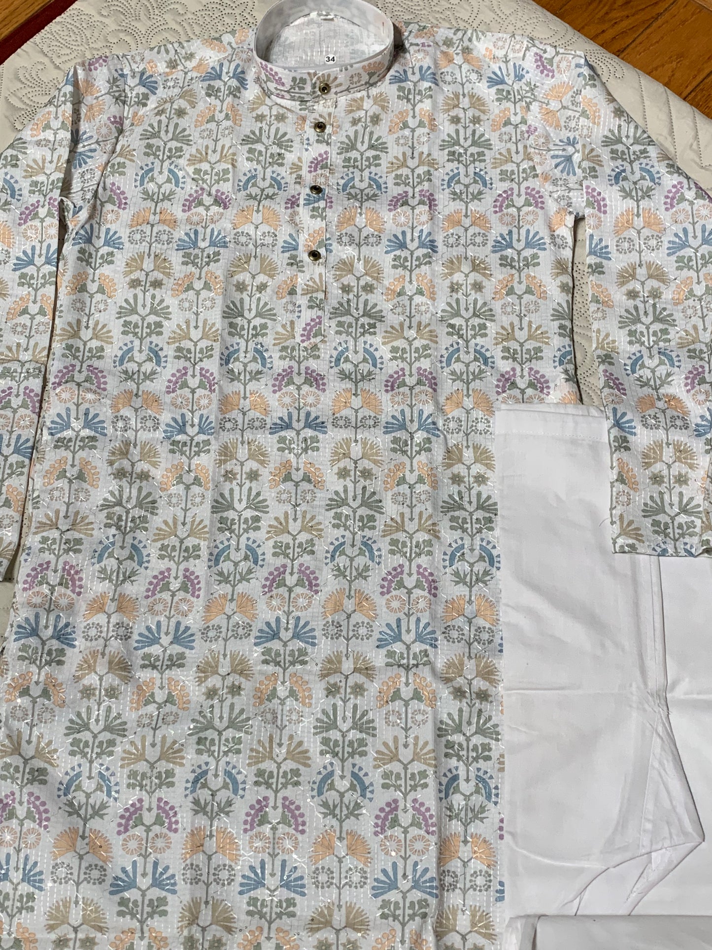 Printed Teenager Kurta Pajama