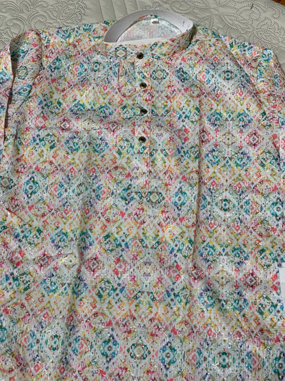 Printed Teenager Kurta Pajama